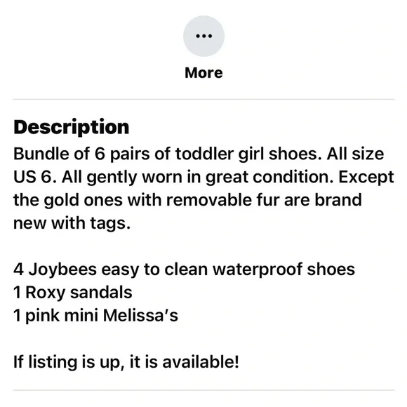 Bundle kids size 6 Stylish Kids Shoes - Picture 7 of 8